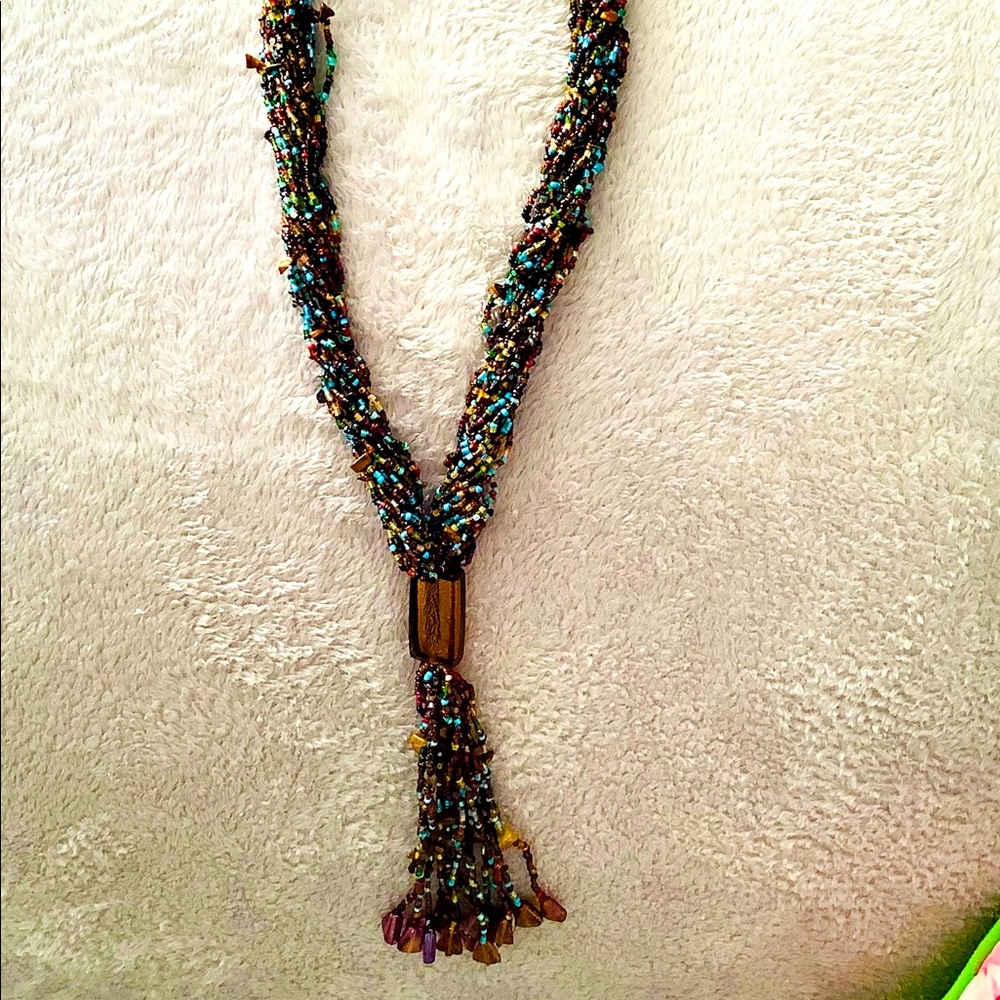 Multicolor beaded necklace 🌼
